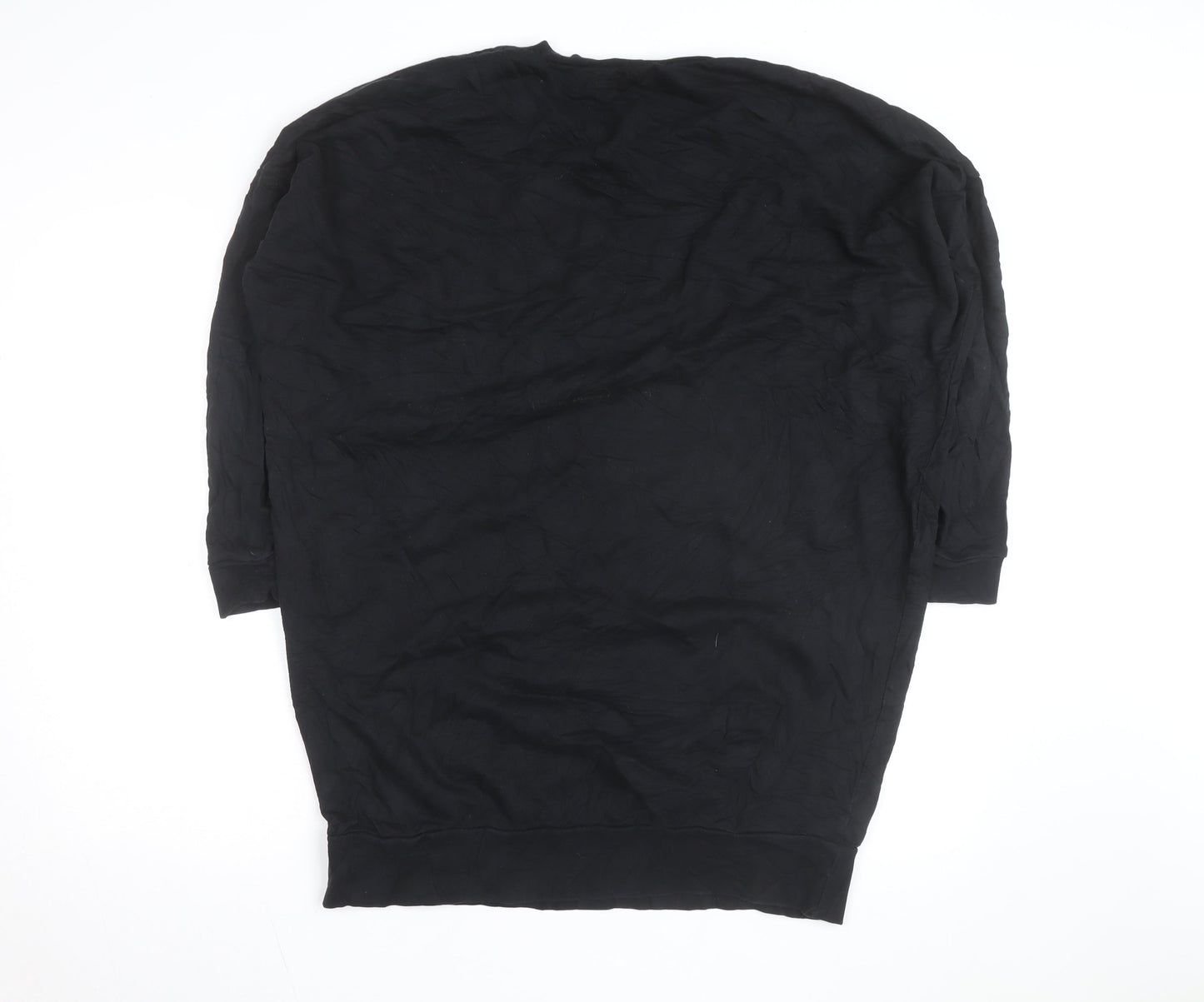 ASOS Women’s Black Size 12 Relaxed Cotton Tunic Top
