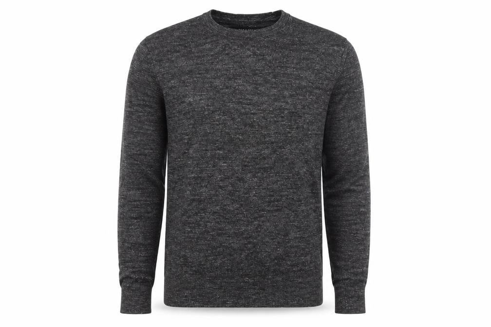AllSaints Men’s Grey Wool Crew Neck Jumper Size S
