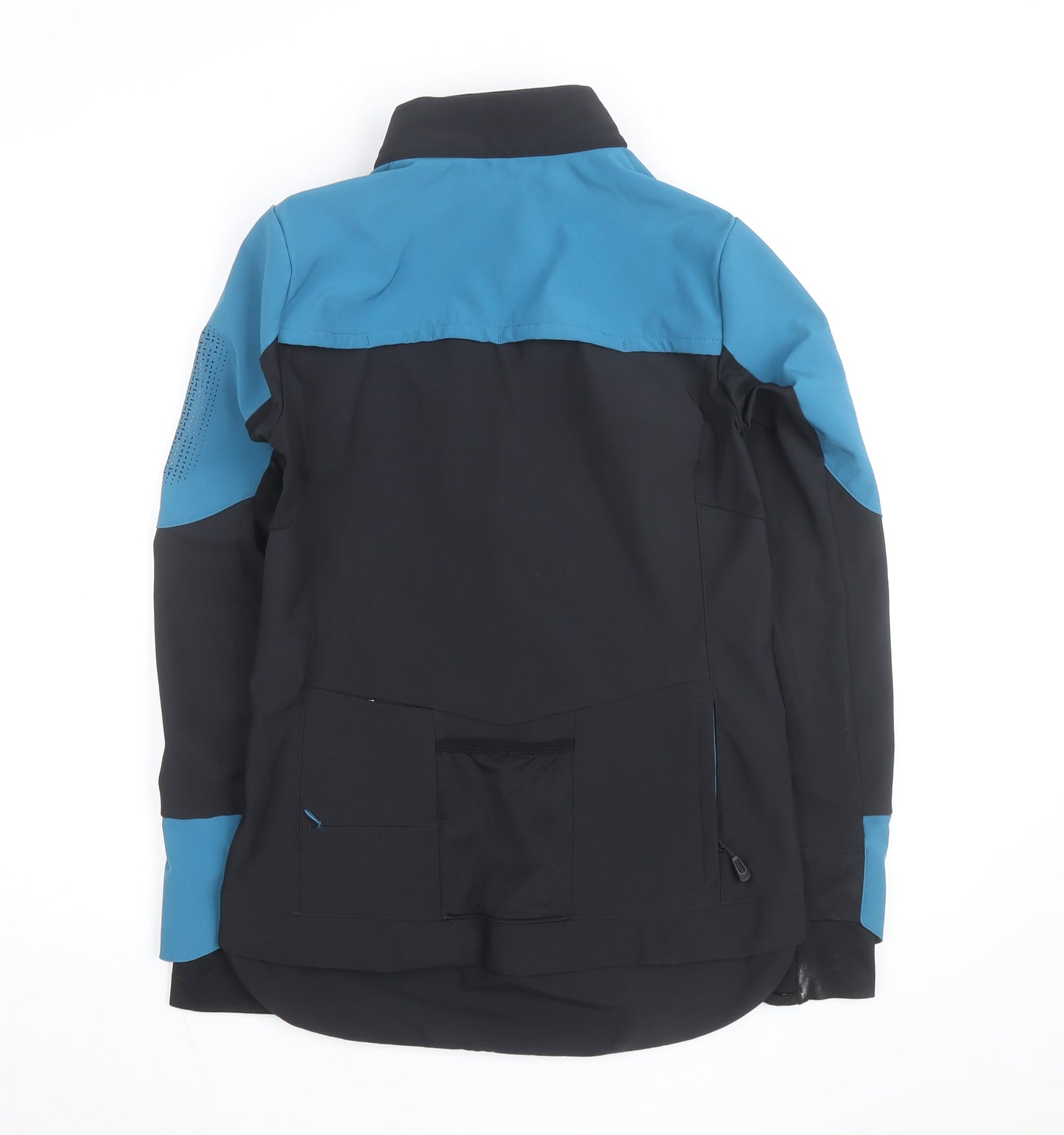 Decathlon Men's Black Blue Softshell Cycling Track Jacket M