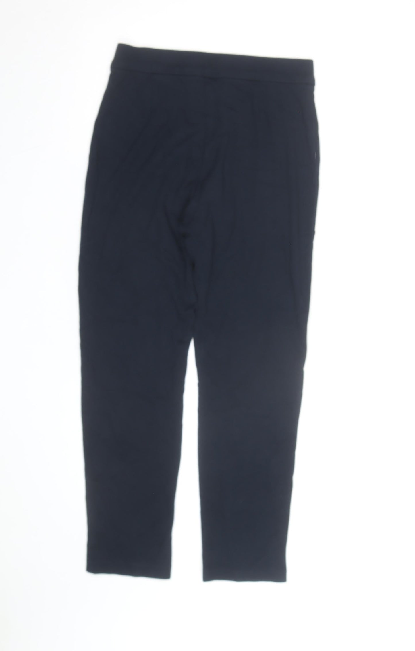 Marks and Spencer Womens Blue Size 10 Stretch Straight Leg Trousers