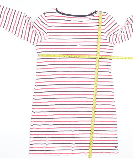 Joules Women’s Multicoloured Stripe Cotton Shift Dress Size 14