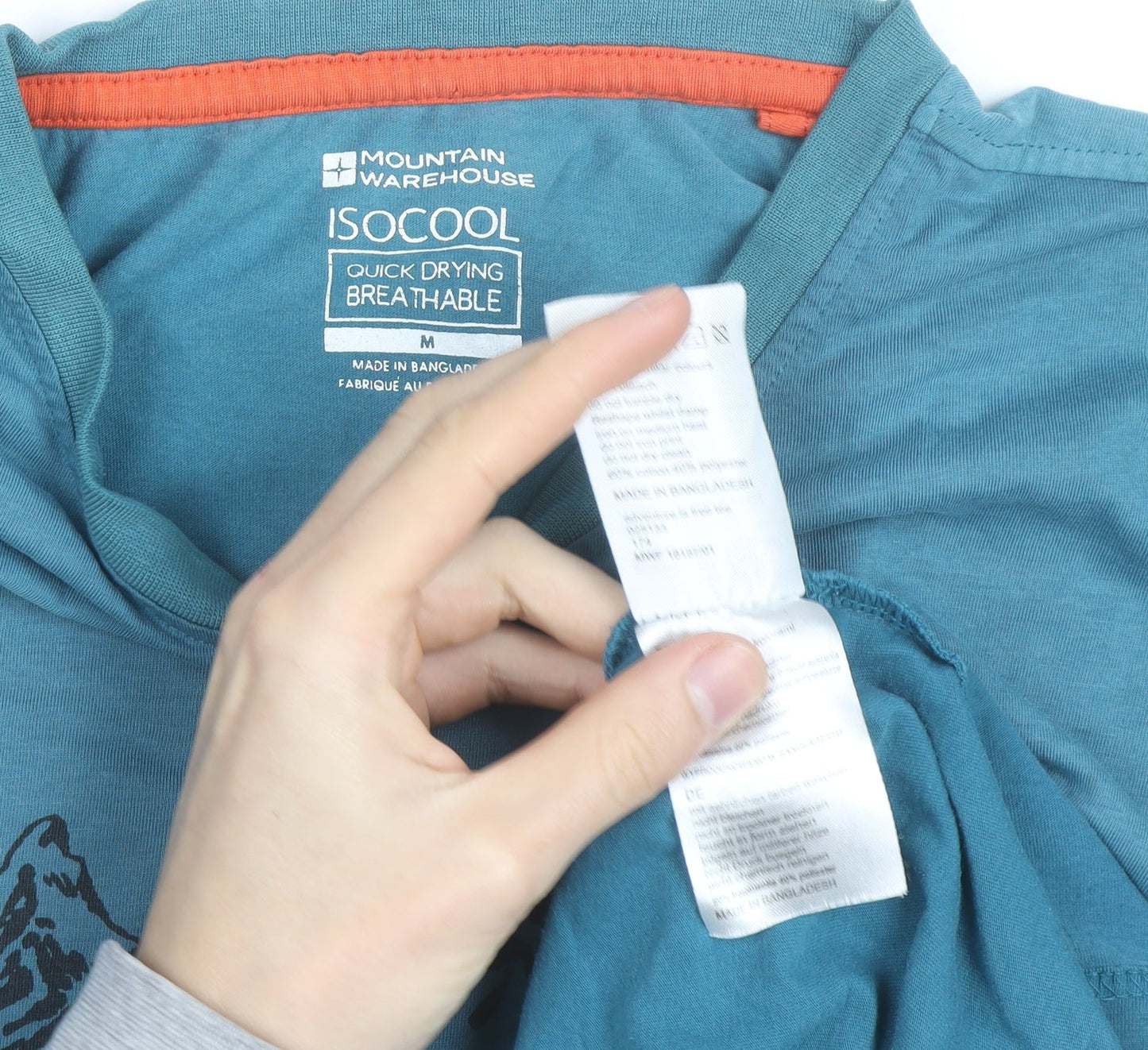 Mountain Warehouse Men’s Blue ISOCool Quick Dry T-Shirt Size M
