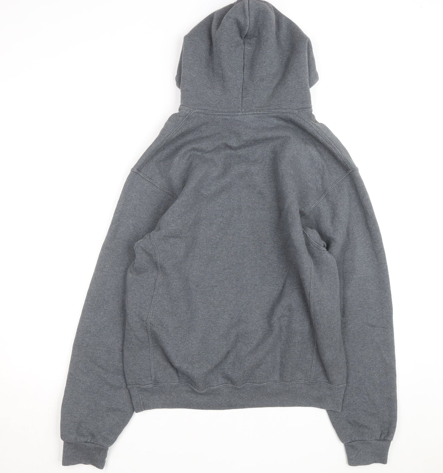Russell Athletic Men’s Grey Pullover Hoodie M Regular Fit Fleece