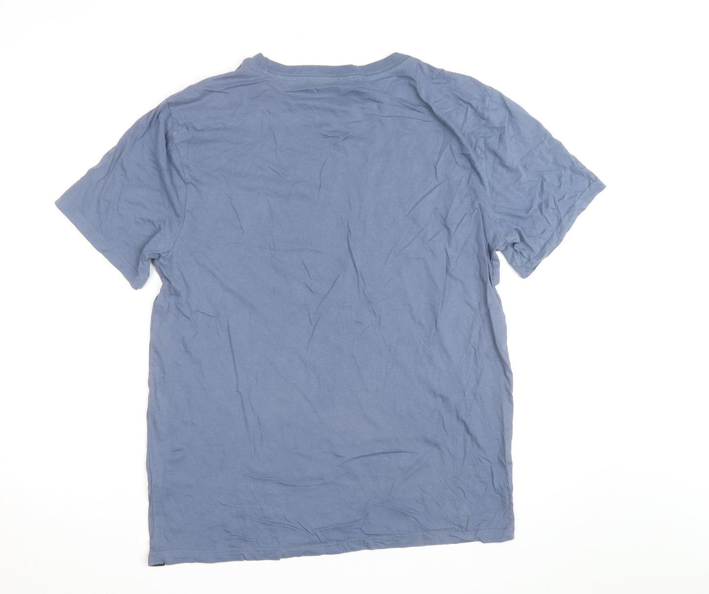 Hurley Men's Blue Large Everyday Washed Cotton Crew Neck T-Shirt