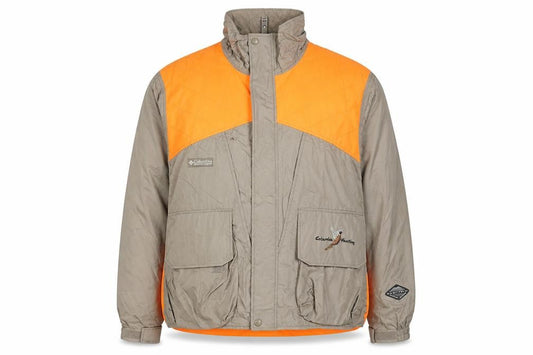 Columbia Men's Orange Khaki Hunting Jacket L Waterproof Windproof