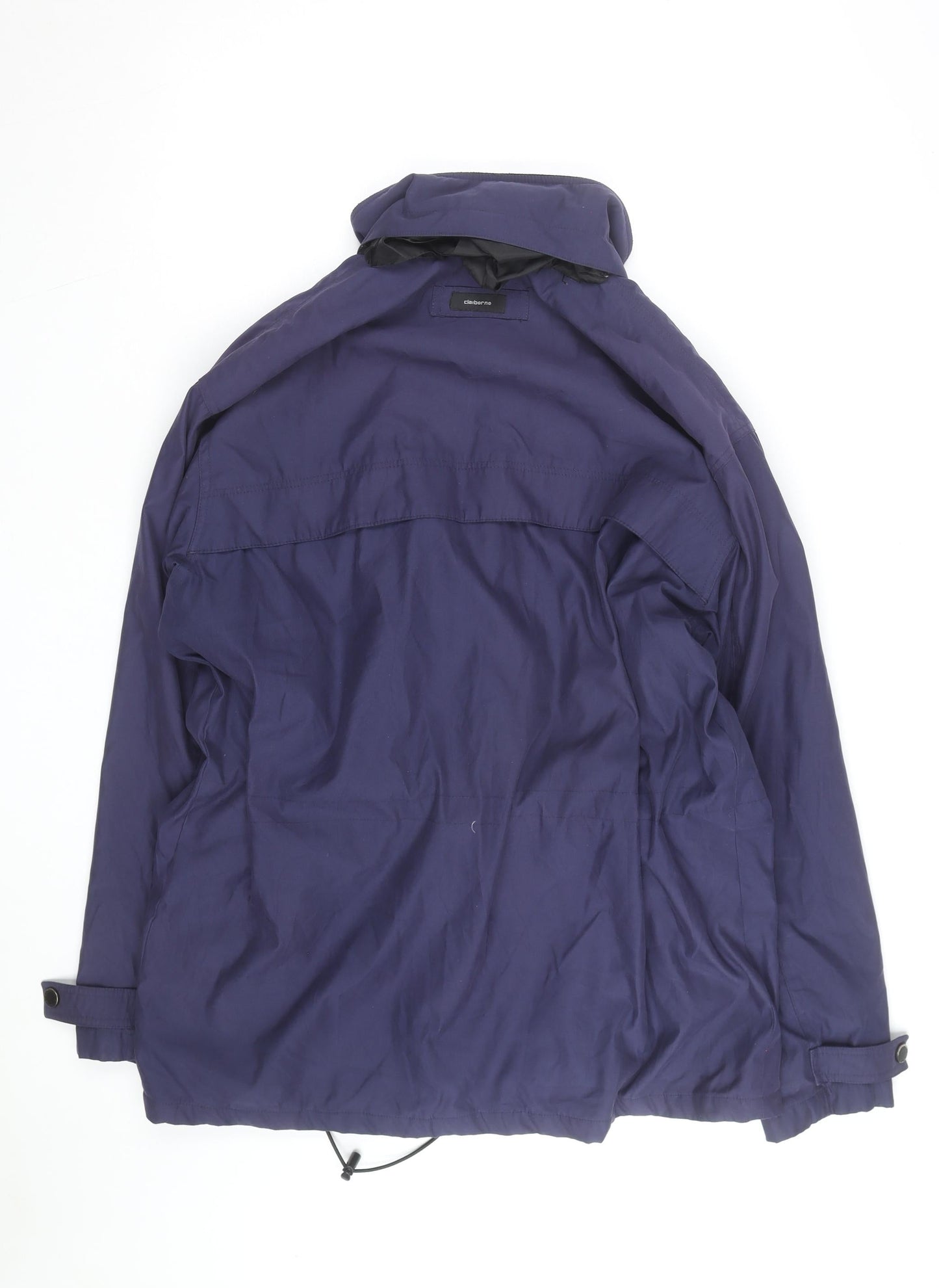 Claiborne Men’s Blue Polyester Parka Jacket L Regular