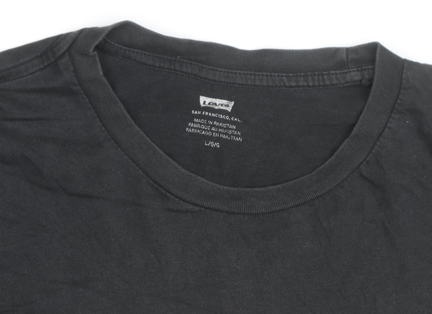 Levi's Men's Black Graphic Logo Cotton T-Shirt Size L