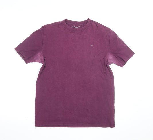 Tommy Hilfiger Boys Purple 16 Years Classic Logo Cotton T-Shirt
