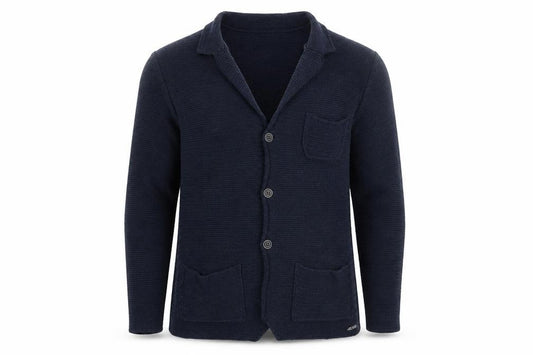 Guess Men's Blue Cotton Knit Cardigan Size M Casual Classic