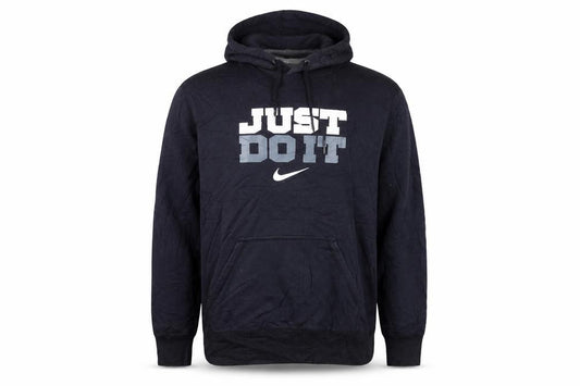 Nike Mens Black 2XL Pullover Hoodie Just Do It Sports Fleece