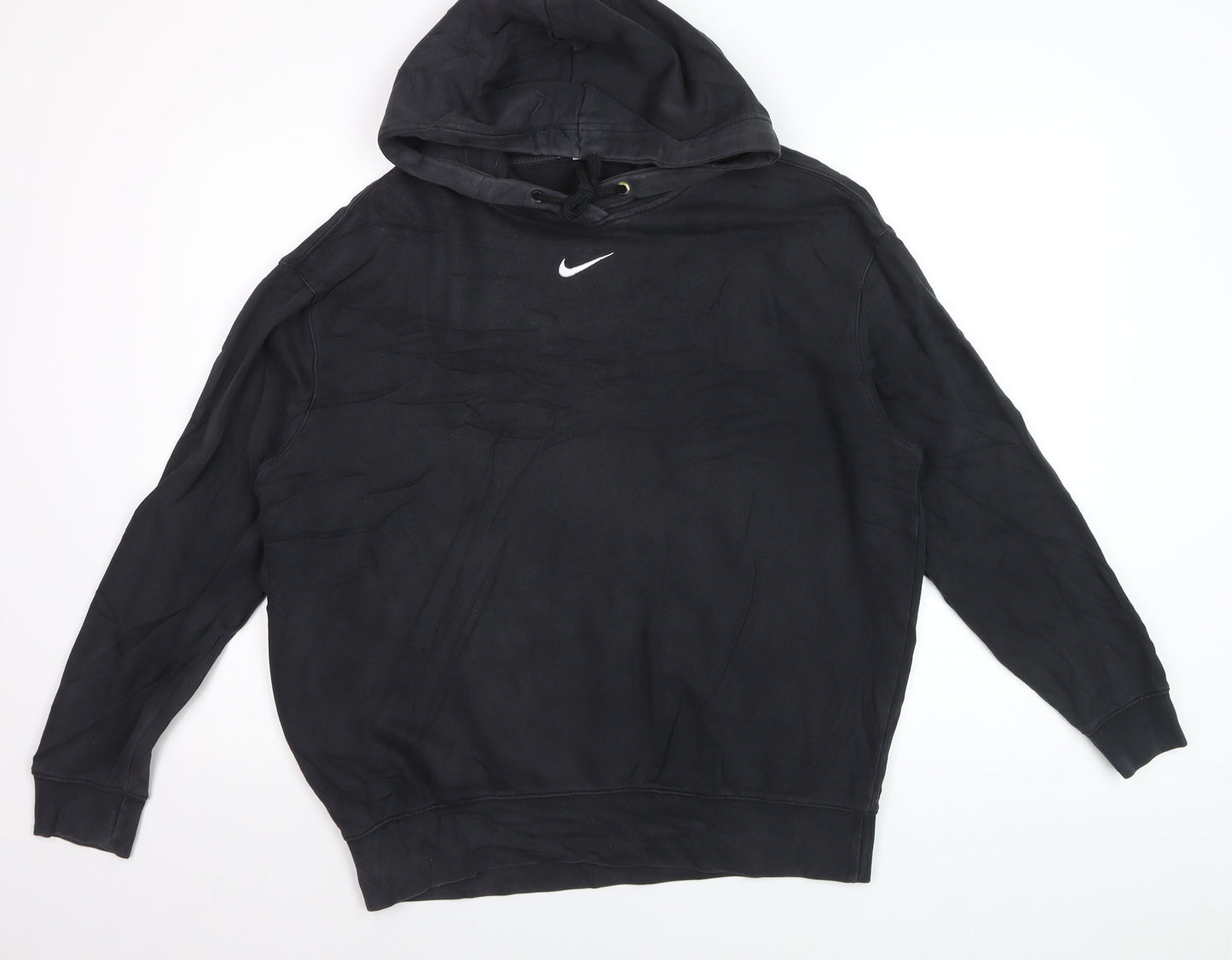 Nike Men's Black Pullover Hoodie Size S Regular Fit Sports Style