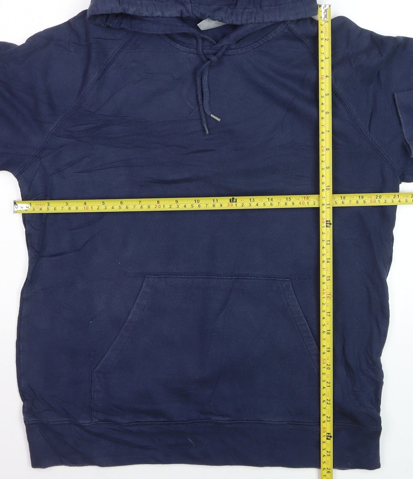 Carhartt Men’s Blue Pullover Hoodie L Cotton Logo Hooded Sweatshirt