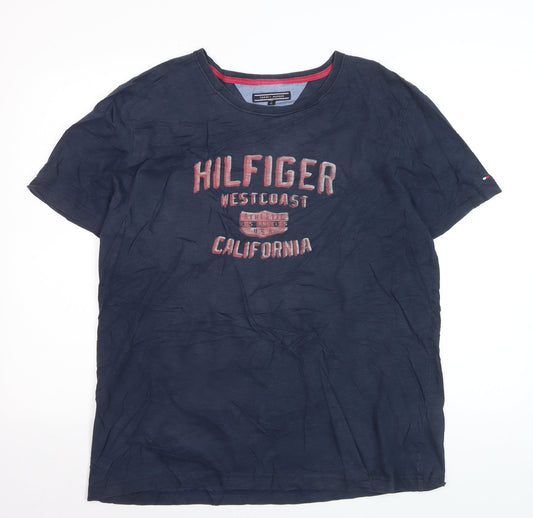 Tommy Hilfiger Men's Navy West Coast California Cotton T-Shirt XL