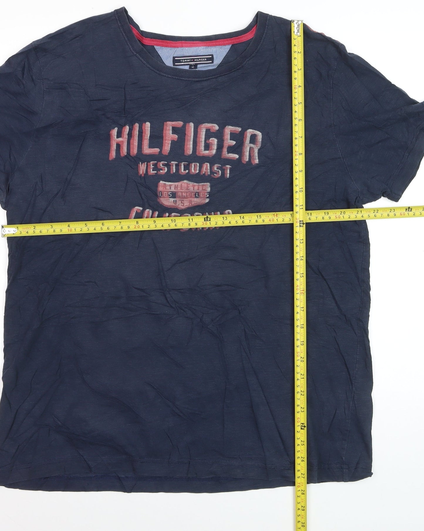 Tommy Hilfiger Men's Navy West Coast California Cotton T-Shirt XL