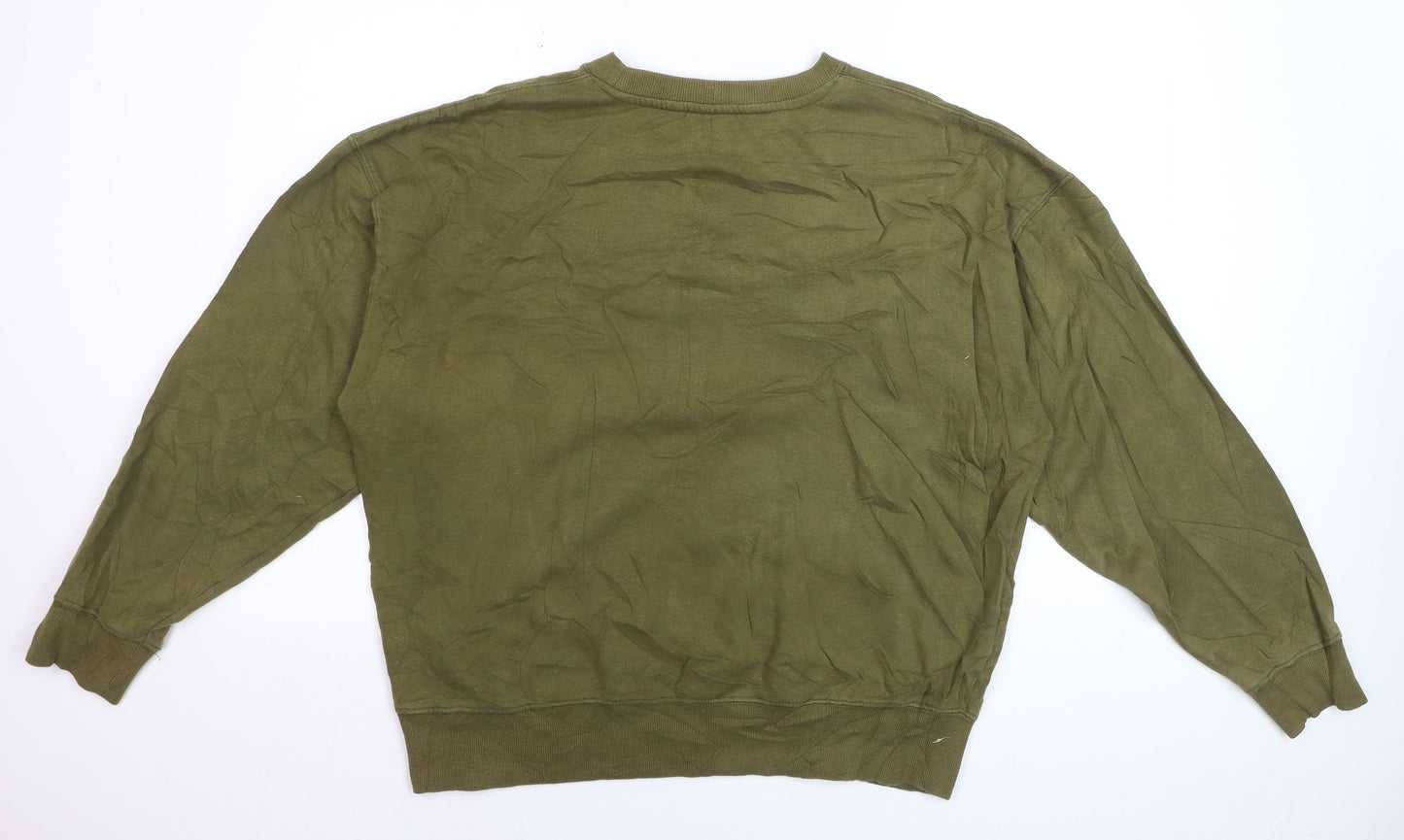 Lonsdale London Men's Khaki Green XL Crew Neck Pullover Sweatshirt