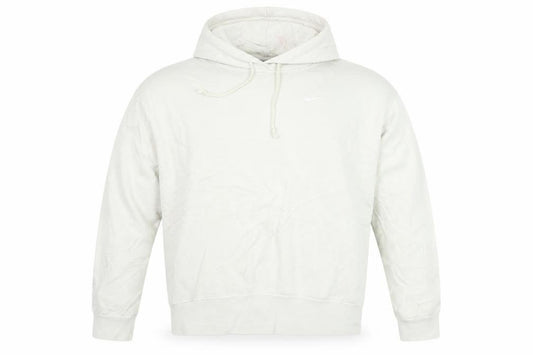 Nike Men's White Pullover Hoodie S Regular Fit Fleece Logo