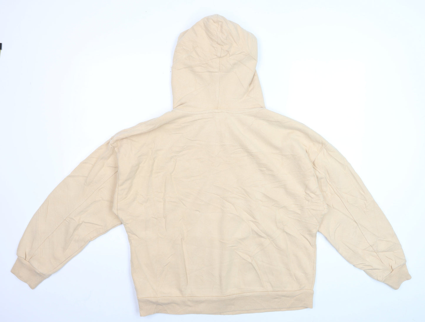 Levi's Womens Beige Pullover Hoodie Size S Cotton Logo Sweatshirt