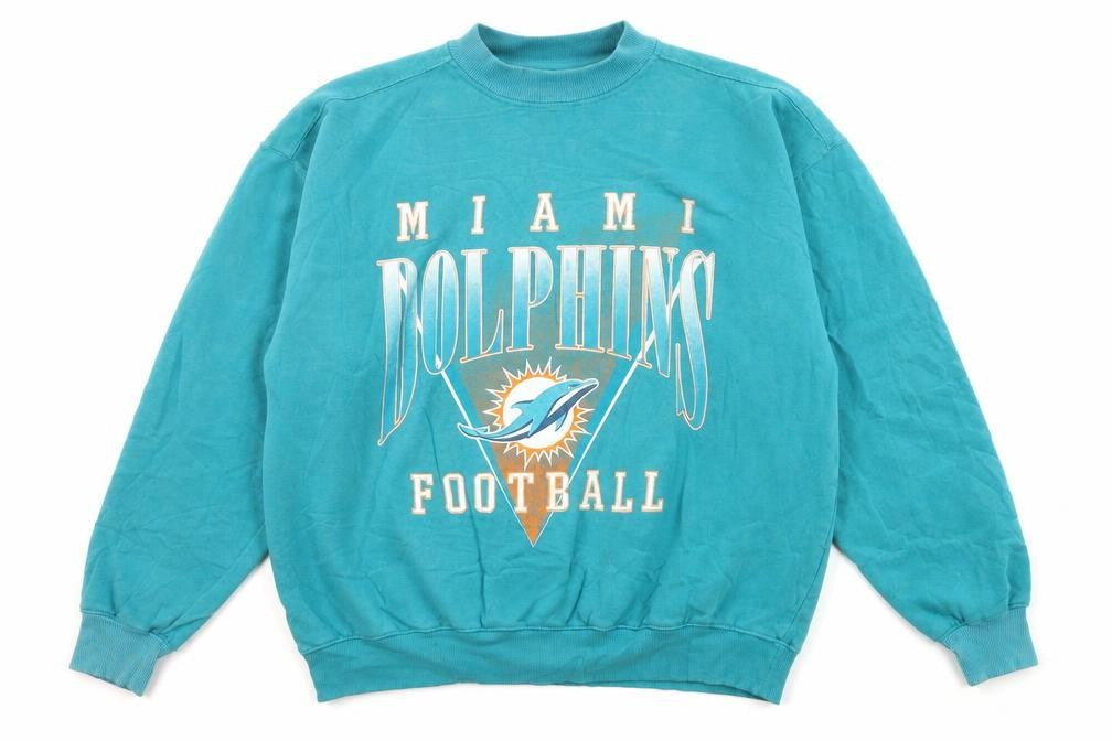 Cotton On NFL Team Apparel Men's Blue Miami Dolphins Sweatshirt M