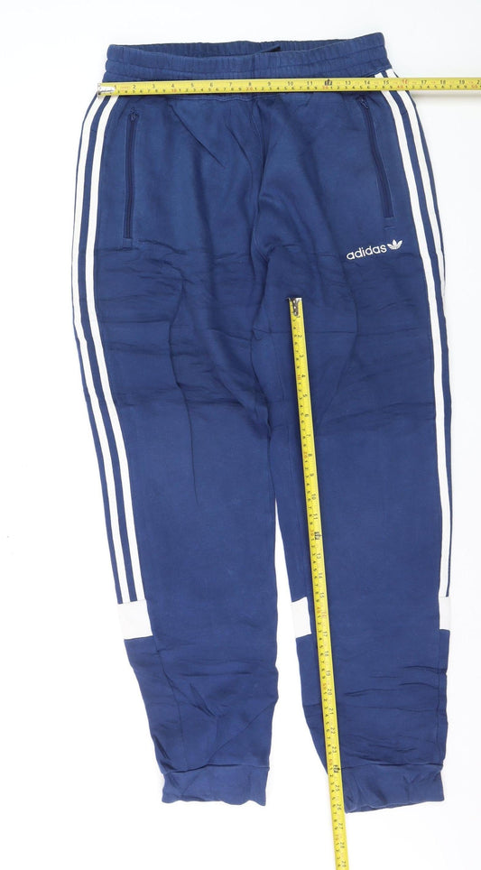 Adidas Men's Blue Jogger Tapered Track Pants Size M Activewear