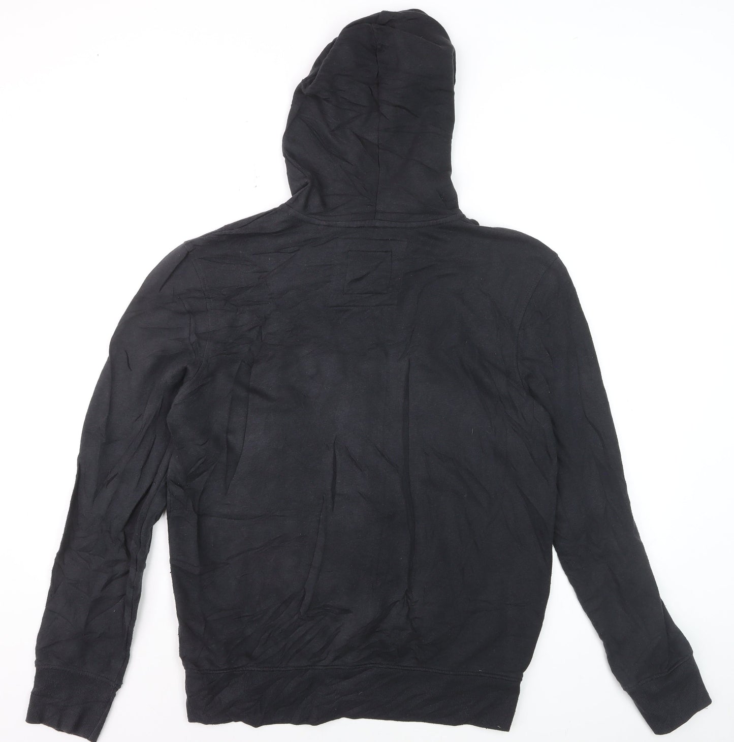 FILA Men’s Black Full Zip Hoodie Size M Sports Casual Sweatshirt