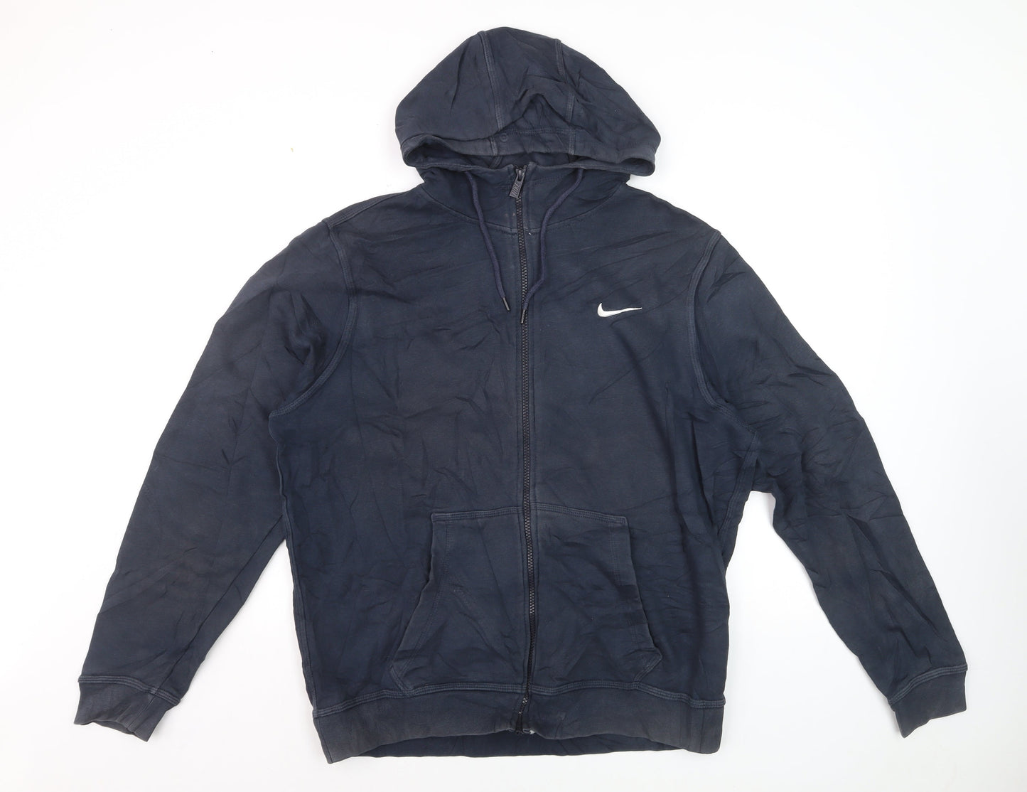 Nike Men's Blue Full Zip Hoodie L Lightweight Sportswear