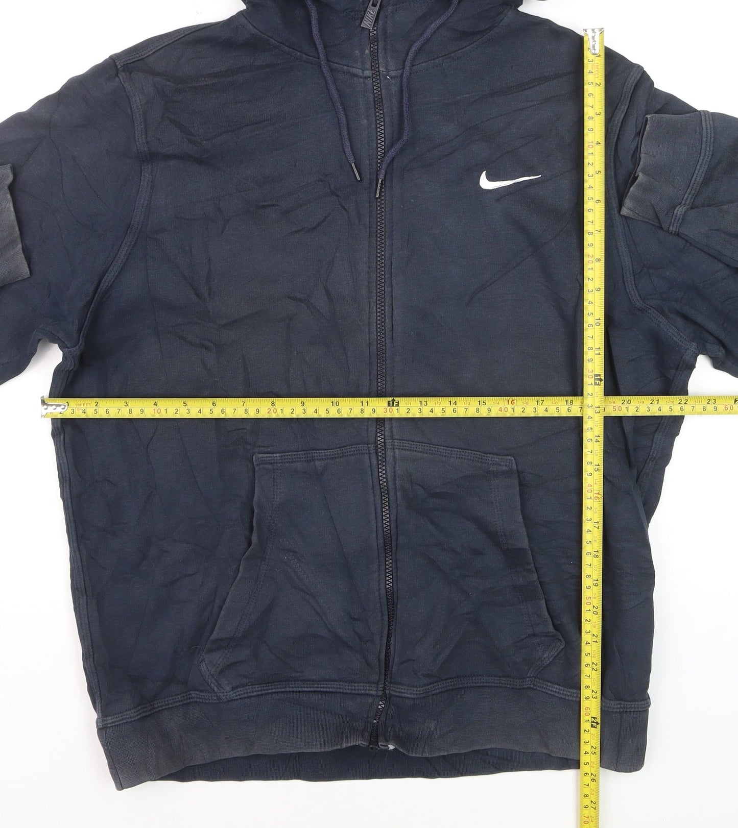 Nike Men's Blue Full Zip Hoodie L Lightweight Sportswear