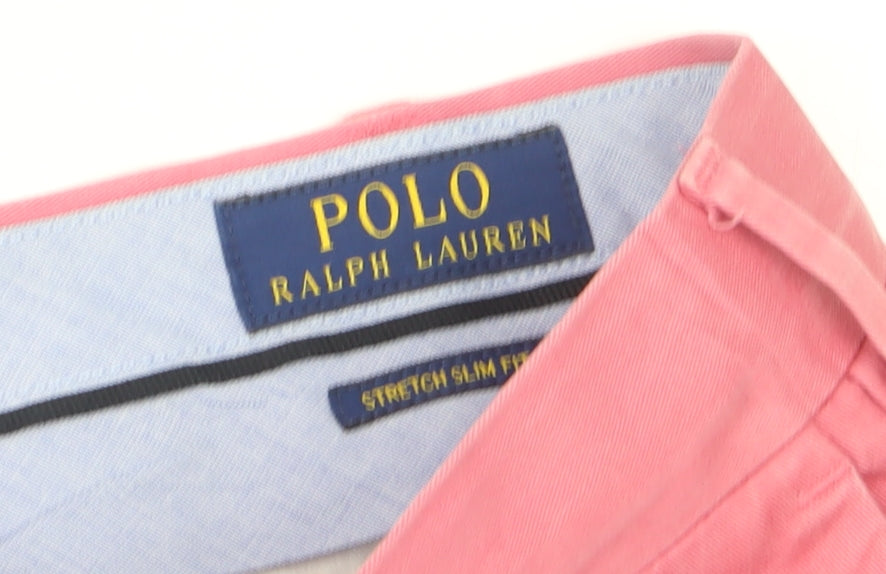 Polo Ralph Lauren Men’s Pink Chino Shorts Slim Fit Size 30