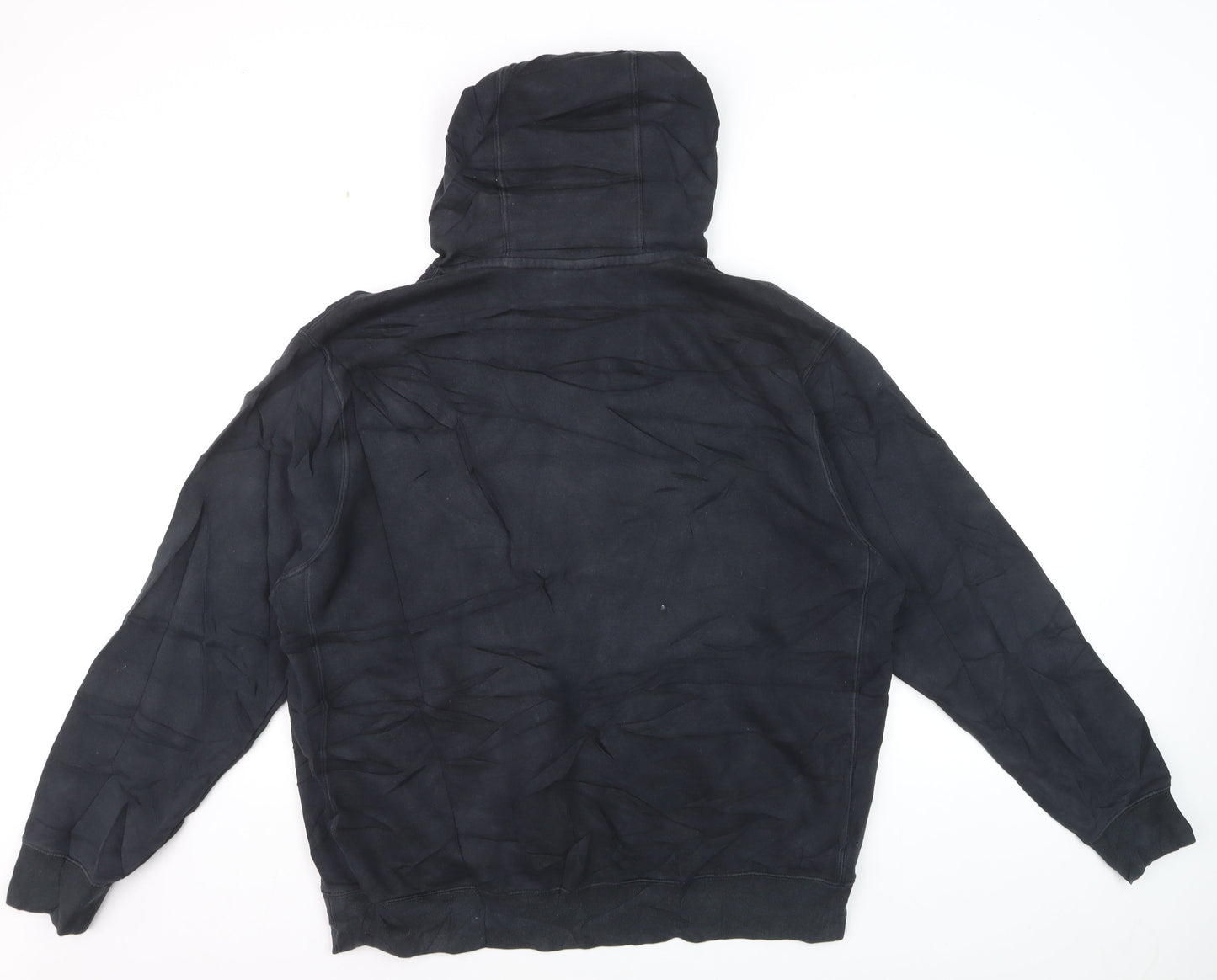 Nike Men's Black Pullover Hoodie L Logo Fleece Sweatshirt