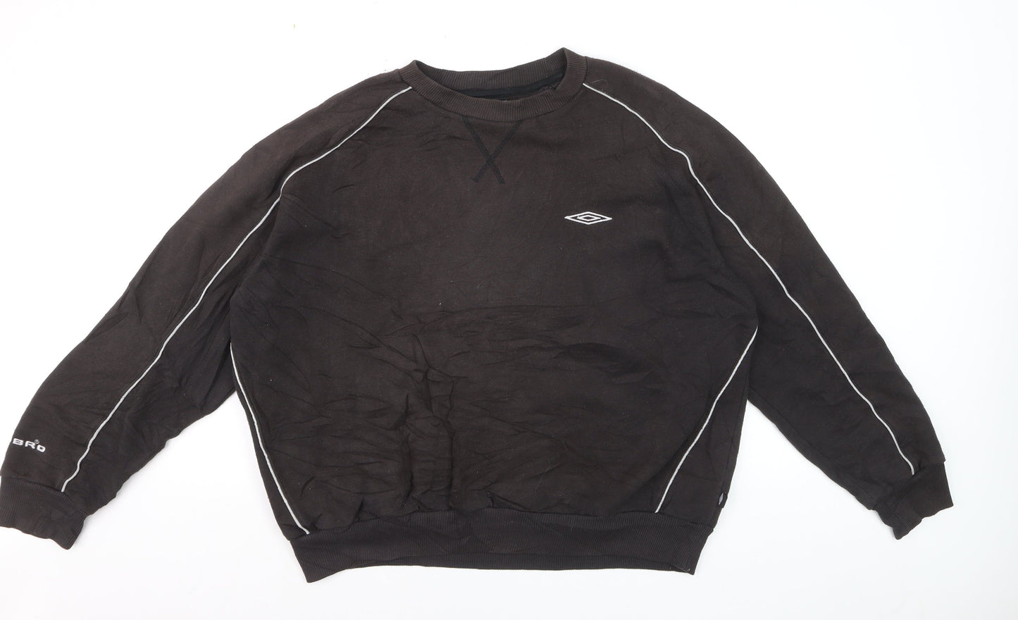 Umbro Men's Black XL Pullover Crew Neck Fleece Sweatshirt