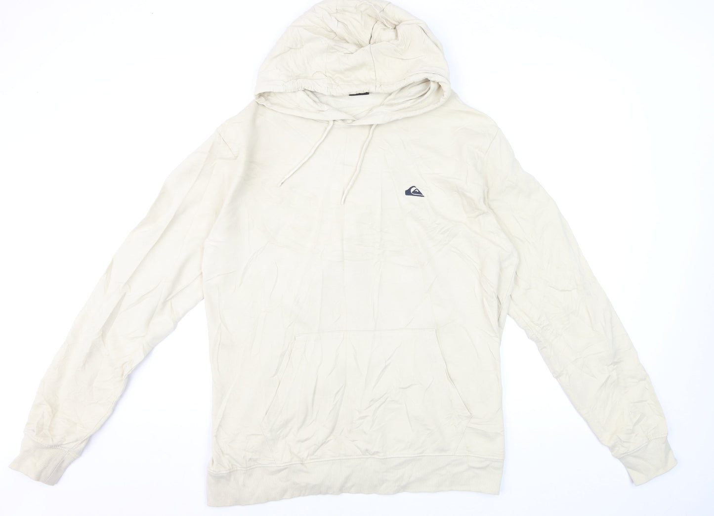 Quiksilver Men’s Beige Pullover Hoodie XL Cotton Blend