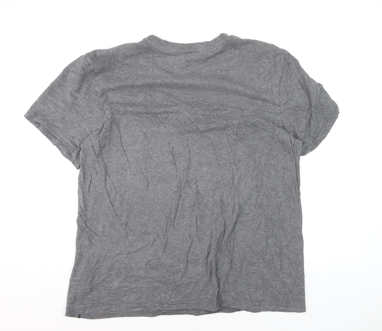 Adidas Men’s Grey XL Crew Neck Short Sleeve Cotton T-Shirt