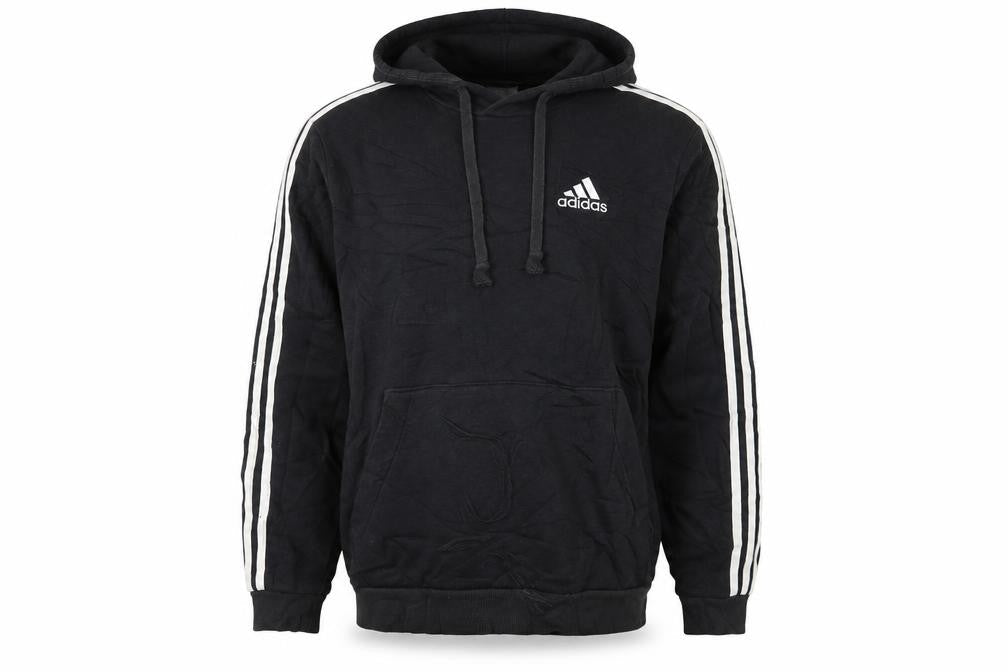 Adidas Men’s Black Pullover Hoodie Size S Sports Logo Fleece