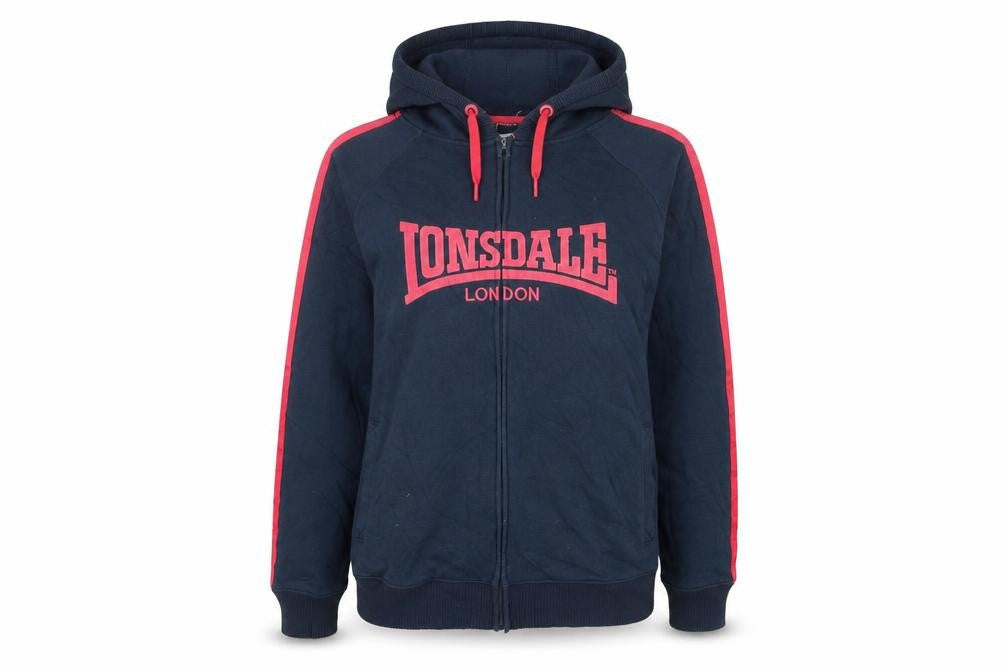 Lonsdale London Women's Navy Full Zip Hoodie Size 16