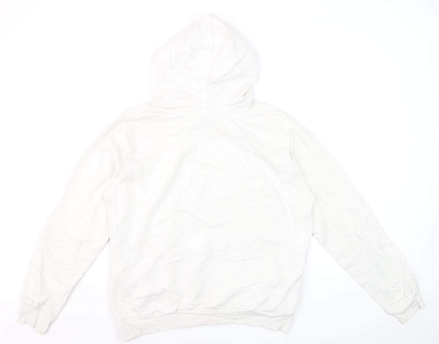 Disney Women White Mickey Mouse Pullover Hoodie XL Graphic Print