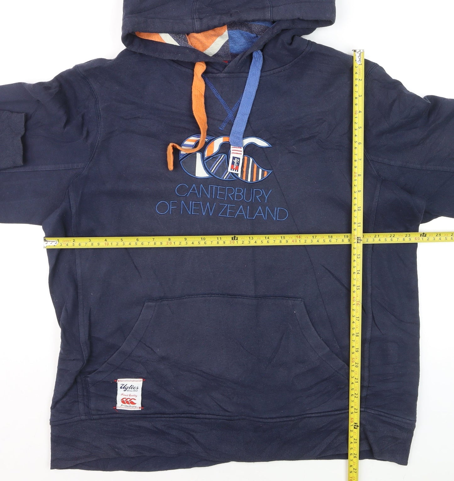 Canterbury Men’s Blue Pullover Hoodie XL Rugby Graphic Sportswear