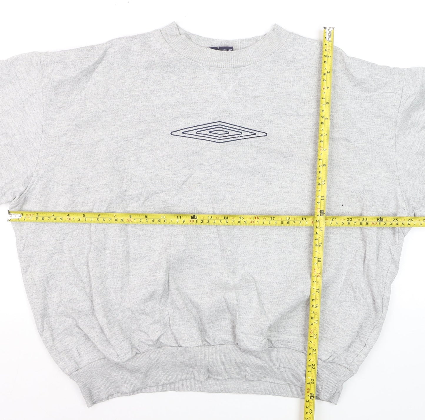 Umbro Men's Grey XL Crew Neck Pullover Sports Sweatshirt