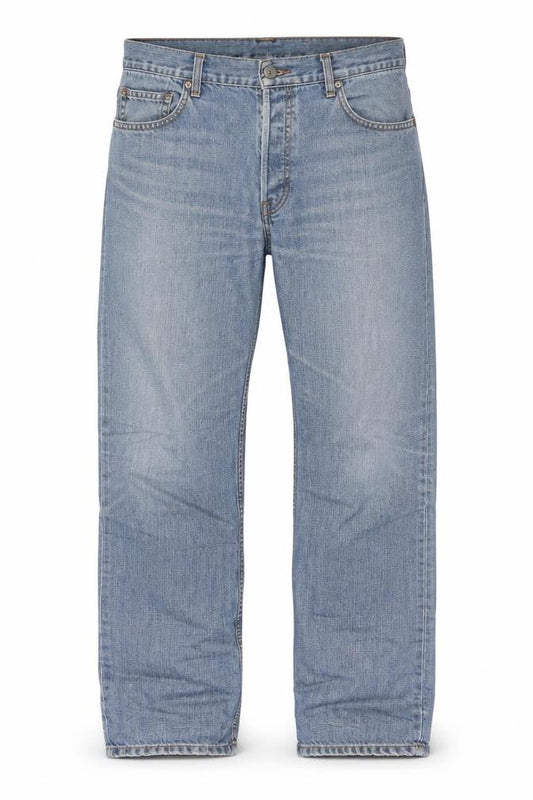Levi Strauss Men's Blue 34W 30L Straight Fit Denim Jeans