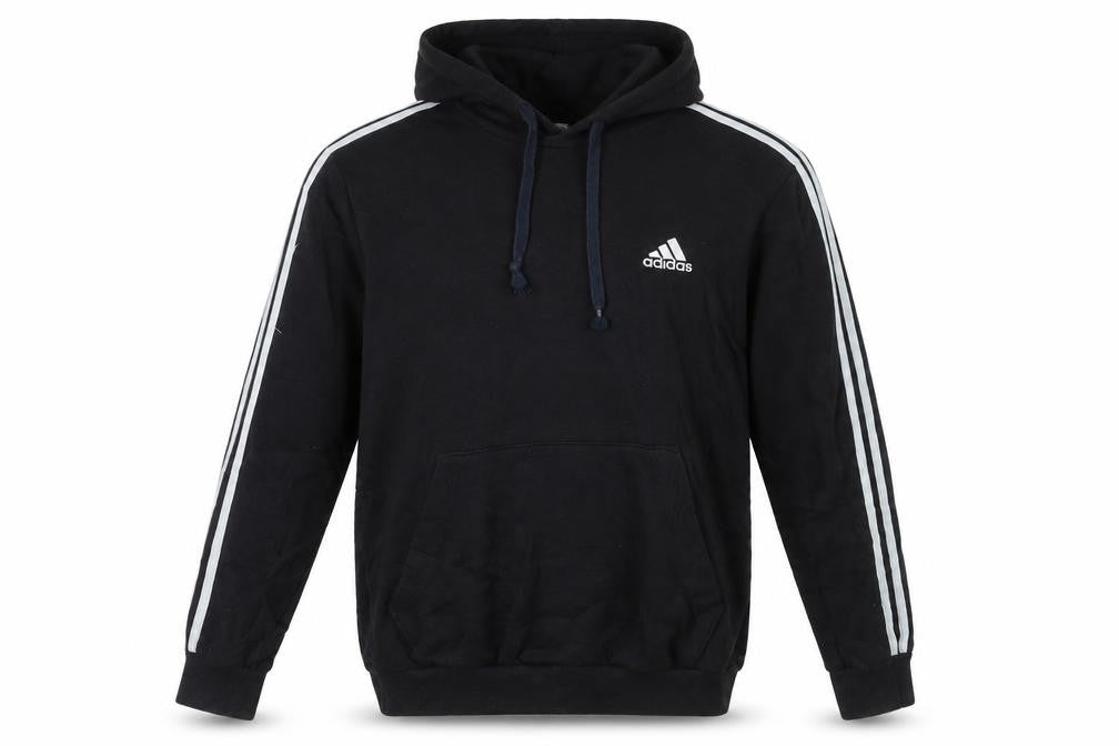 Adidas Men's Black Pullover Hoodie Size M Sports Fleece