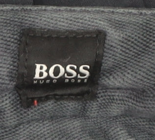 Hugo Boss Men's Grey Chino Trousers Size 38/34 Cotton Blend