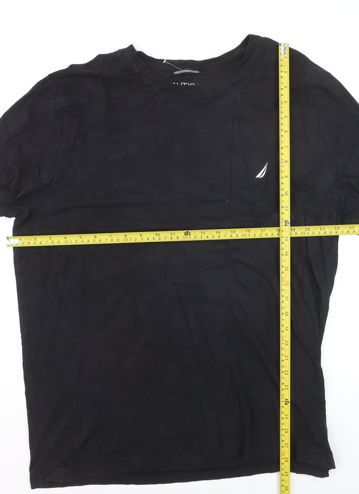 Nautica Men's Black XL Performance Crew Neck T-Shirt