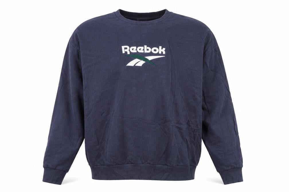 Reebok Men's Blue XL Pullover Crew Neck Cotton Sweatshirt