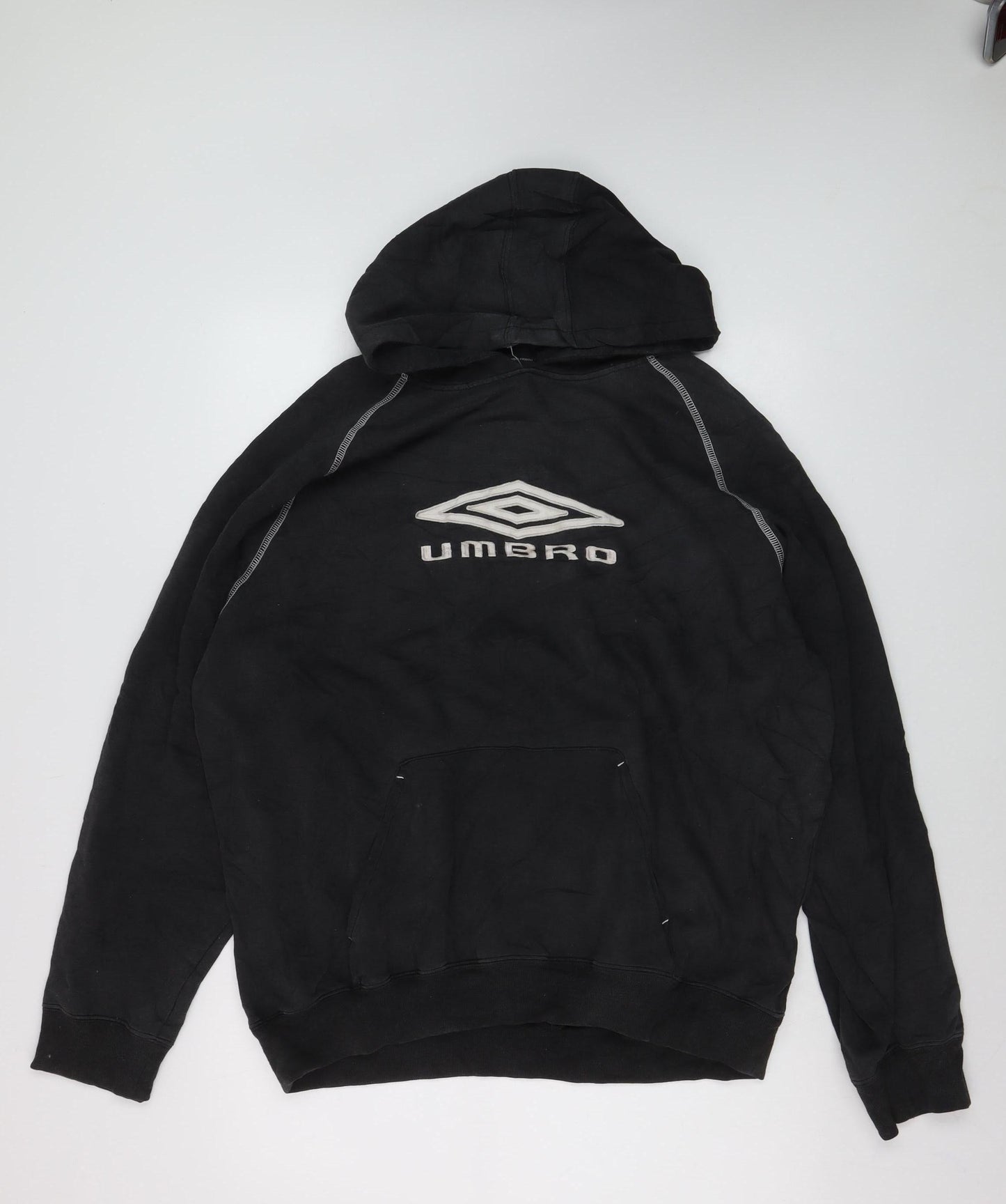 Umbro Men’s Black XL Pullover Hoodie Sports Logo Sweatshirt