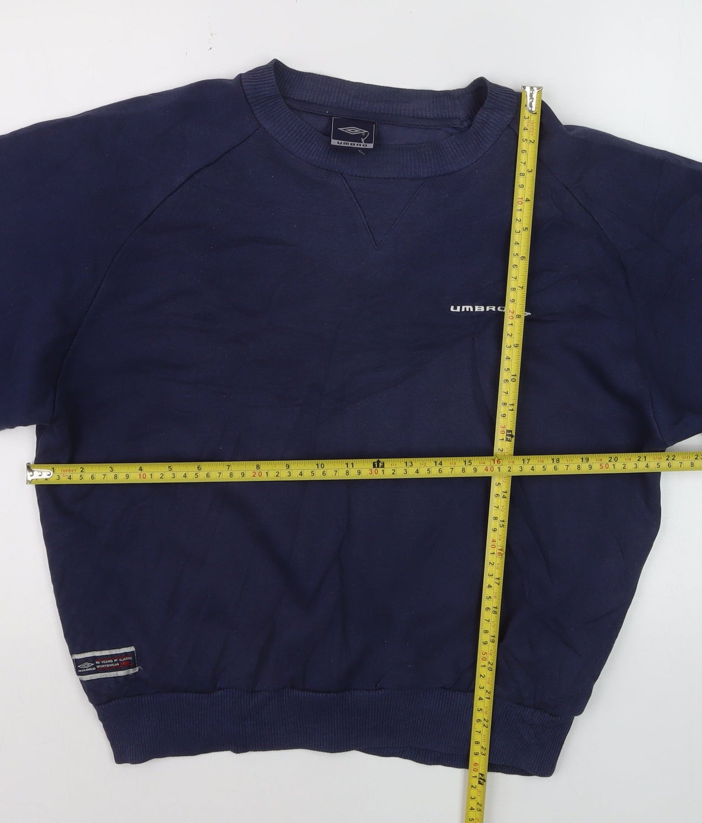 Umbro Men's Blue Crew Neck Pullover Sweatshirt L Sportswear