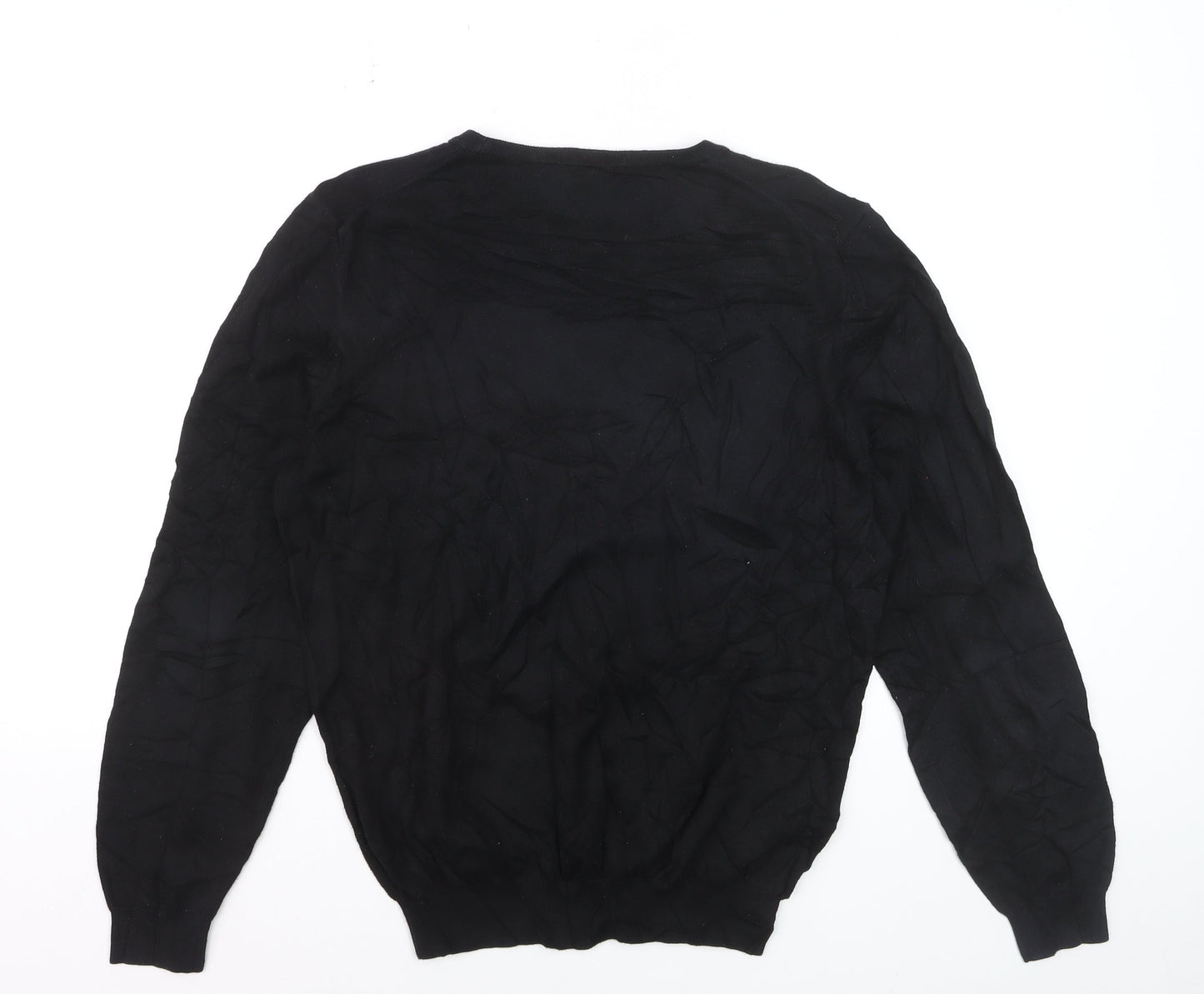 Hugo Boss Men’s Black Wool Crew Neck Pullover Jumper Size S