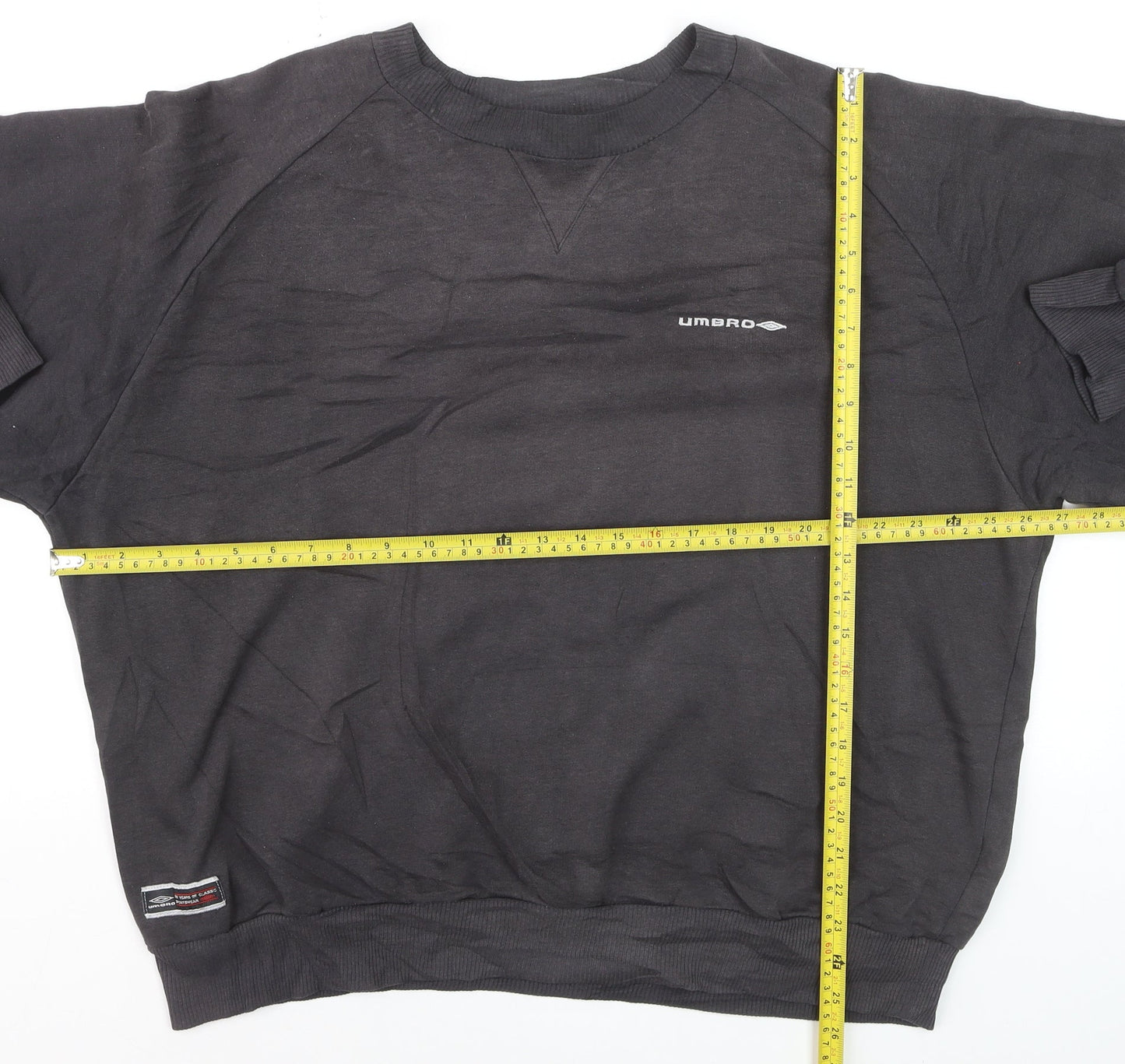 Umbro Men's Black XL Pullover Sweatshirt Crew Neck Sports Top