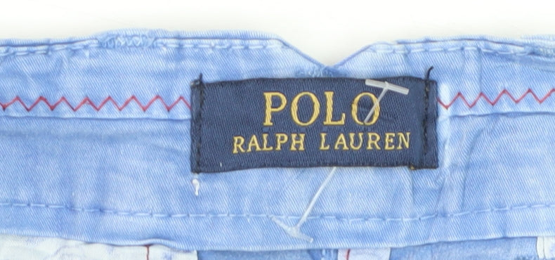 Polo Ralph Lauren Men's Blue Chino Shorts Size 32 with Embroidered Logo