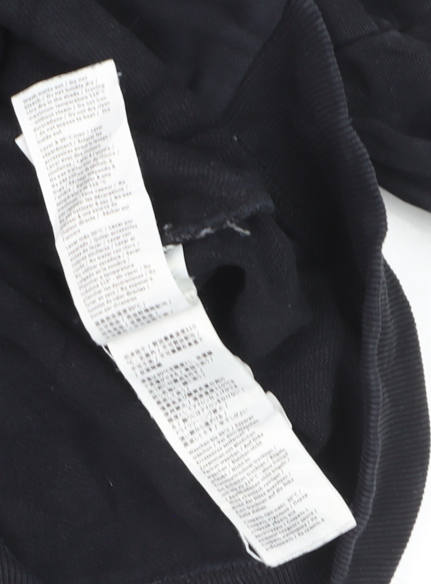 C.P. Company Men's Black Full Zip Hoodie Size S Lightweight Cotton