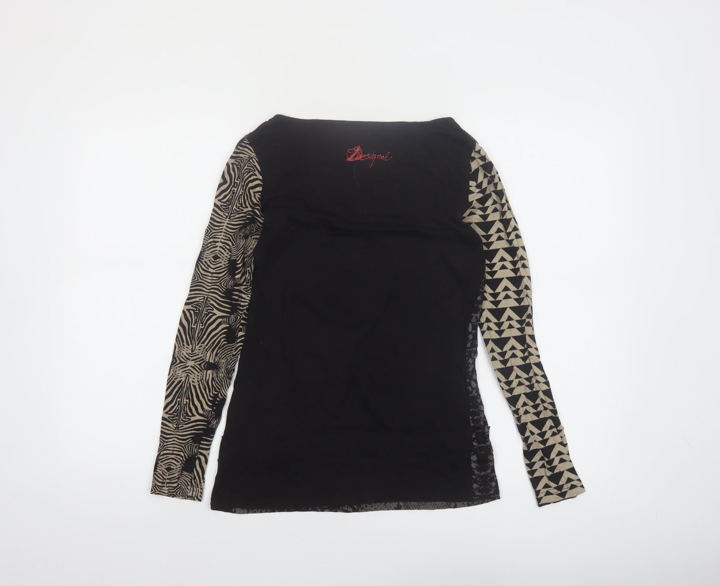 Desigual Women’s Multicoloured Long Sleeve Viscose Top S