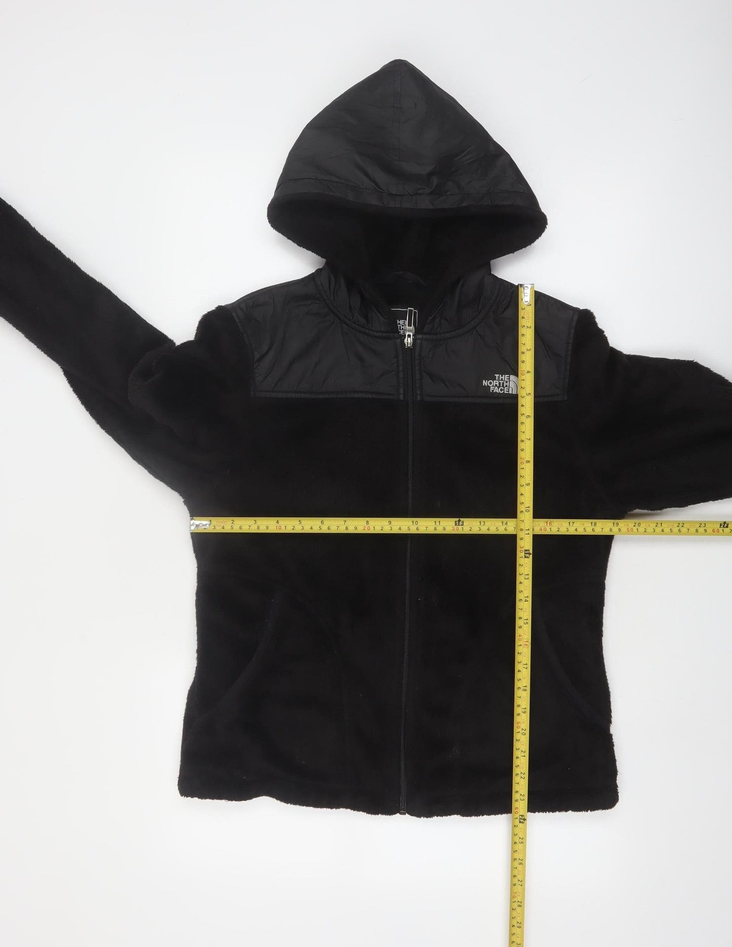 The North Face Women's Black Full Zip Hooded Fleece Jacket M