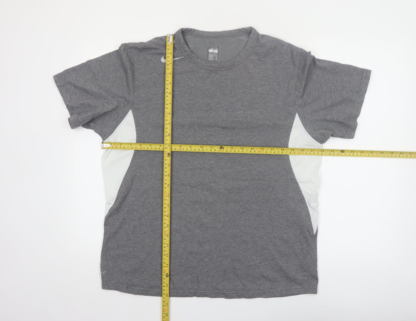 Nike Men's Grey XL FIT Dry Short Sleeve Sports T-Shirt
